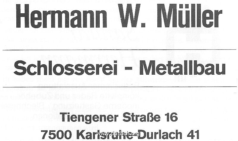 1985 - Festschrift OWS - Schlosserei - Metallbau Hermann W. Mller