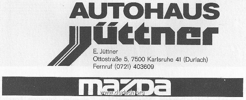 1985 - Festschrift OWS - Autohaus Jttner