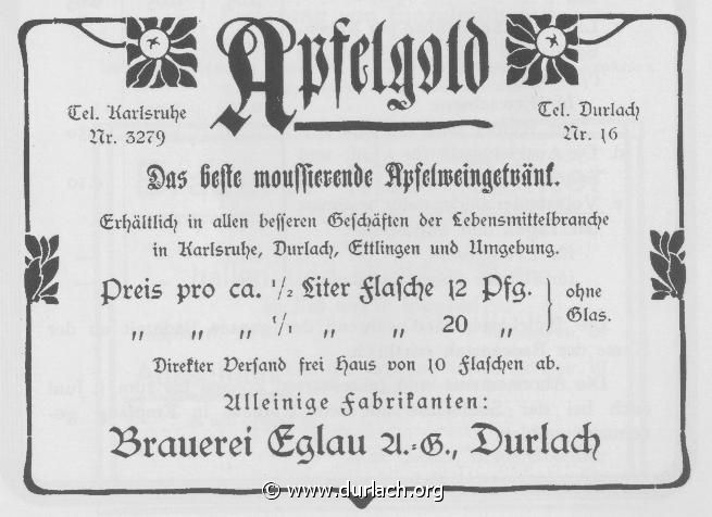 Brauerei Eglau 1913