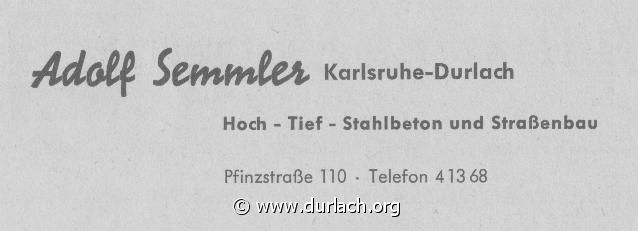 Bauunternehmen Adolf Semmler 1960