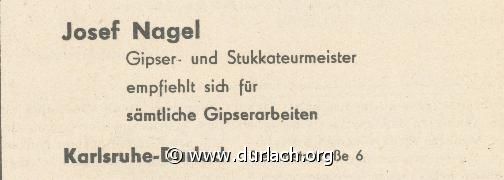 Gipser Josef Nagel 1960