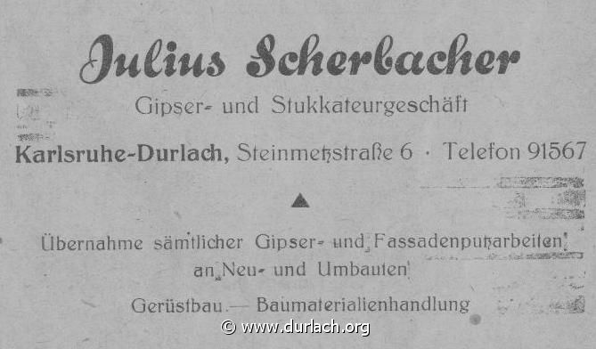 Gipser Julius Scherbacher 1951