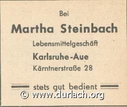 Lebensmittel Martha Steinbach 1960