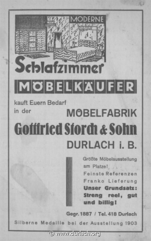 Mbelfabrik Gottfried Storch & Sohn