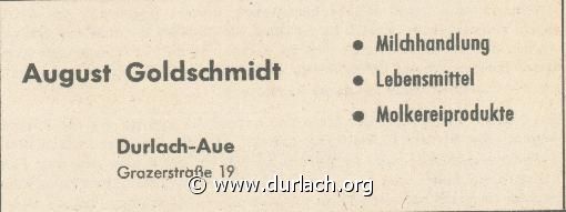 Milchhandlung August Goldschmidt 1960