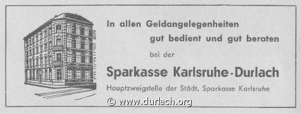 Sparkasse Karlsruhe-Durlach 1956