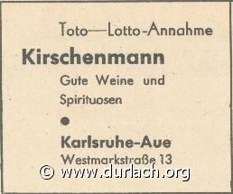 Toto-Lotto Kirschenmann 1960