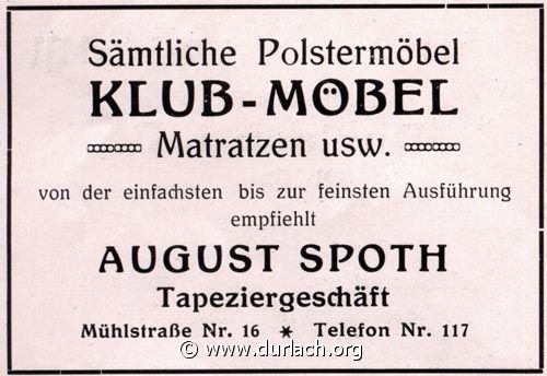 Polstermbel August Spoth 1926