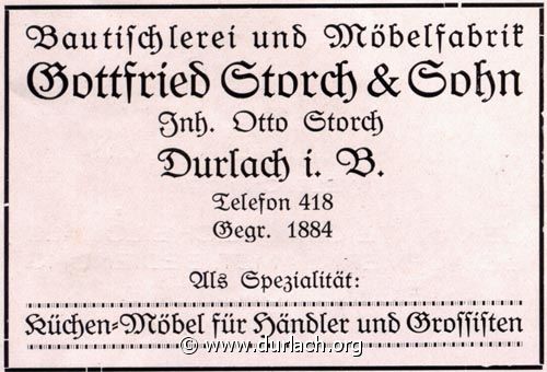 Tischler Gottfried Storch 1926