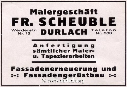 Farben Scheuble 1926