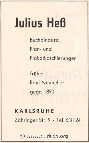 Buchbinder Lulius He 1962