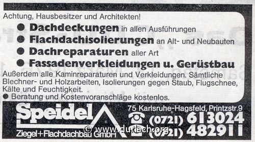Dachdecker Speidel 1976