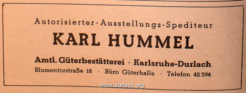 Karl Hummel 1953