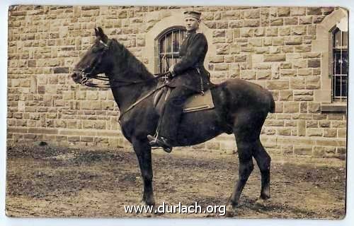 1914 - Karlsruhe-Durlach Reiter Originalfoto 1. Weltkrieg