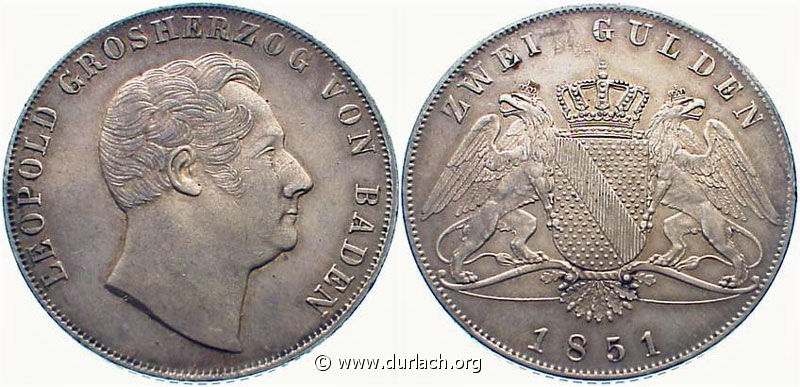 Zwei Gulden 1851