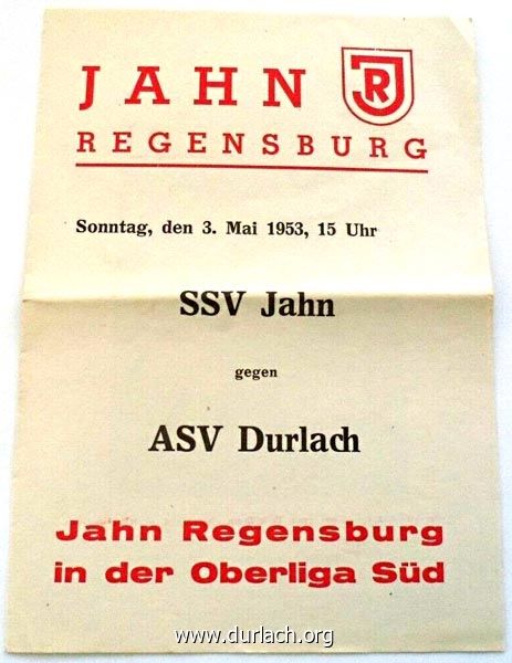 1953 ASV - Jahn Regensburg