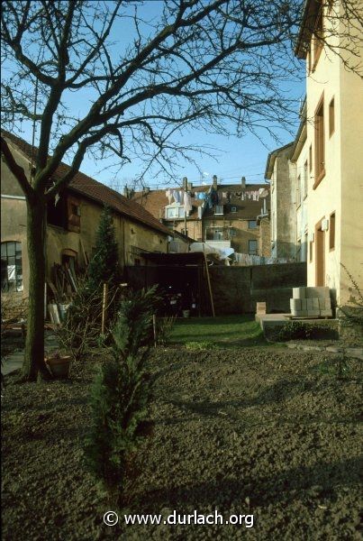 Hintergarten in der Brunnenhausstrasse, ca. 1980