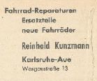 Fahrrad Reinhold Kunzmann 1960