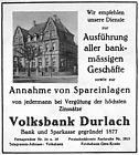 Volksbank Durlach 1928