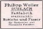Fafabrik Philipp Weiler 1926