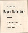 Metzgerei Eugen Schleicher 1962