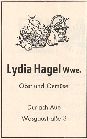 Obst Lydia Hagel Wwe. 1962