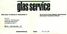 Glasservice Dieter Sand 1979