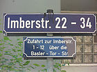 2011 - Straenschild Imberstrasse Ecke Marstallstrasse
