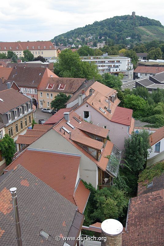 2008 - Blick ber die Amthausstrae auf den Turmberg