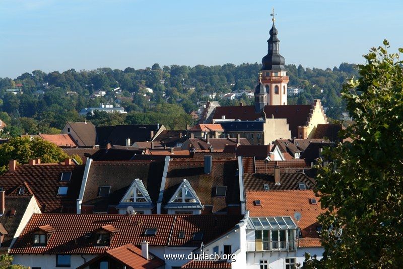 2013 - von der Pfinzstr. Blick auf die Altstadt