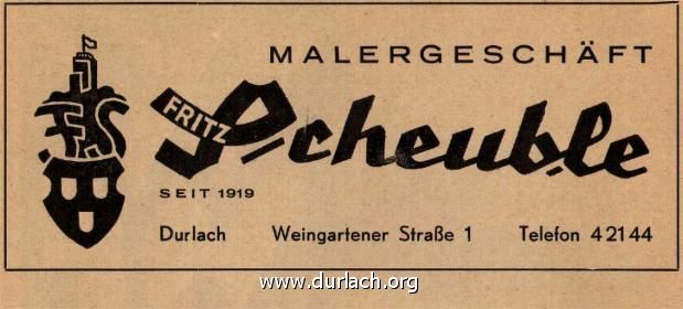 Maler Scheuble 1966