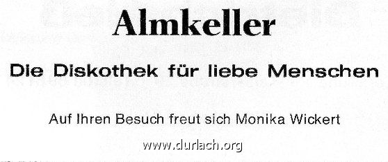 1977 Diskothek Almkeller