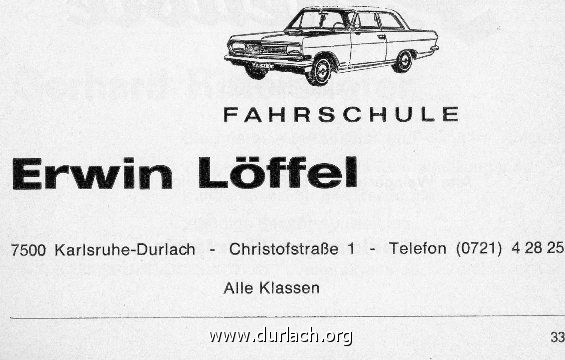 1977 Fahrschule Erwin Lffel