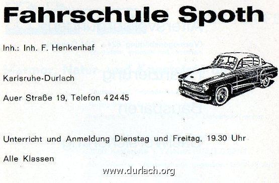 1977 Fahrschule Spoth