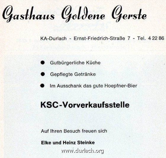 1977 Gasthaus Goldene Gerste