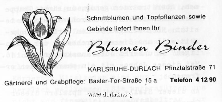 Blumen Binder 1982
