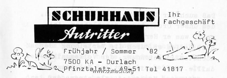 Schuhhaus Antritter 1982