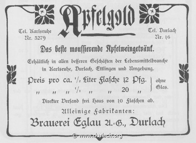 Brauerei Eglau 1913