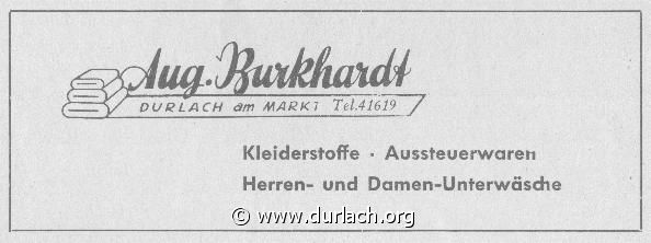 Aussteuer August Burkhardt 1956