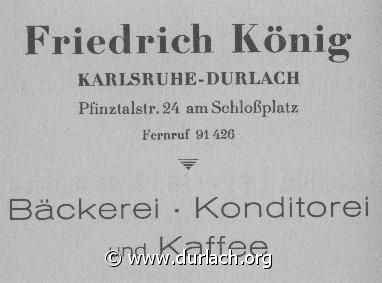 Bckerei Friedrich Knig 1951