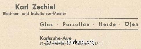 Blechnerei Karl Zechiel 1960
