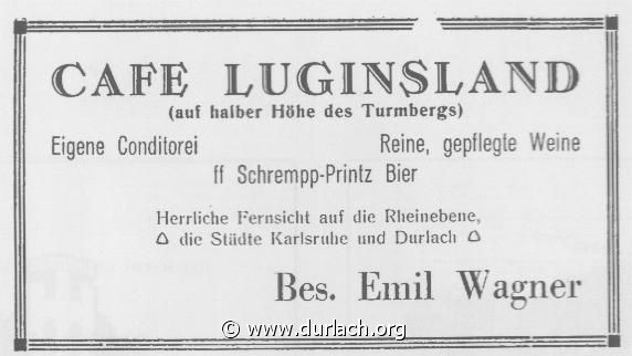 Cafe Luginsland 1913-1931