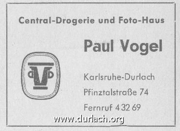 Drogerie Paul Vogel 1956