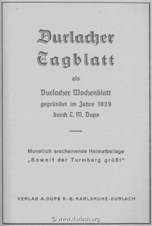 Durlacher Tagblatt 1951