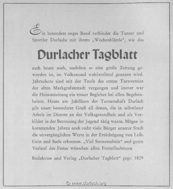 Durlacher Tagblatt 1956