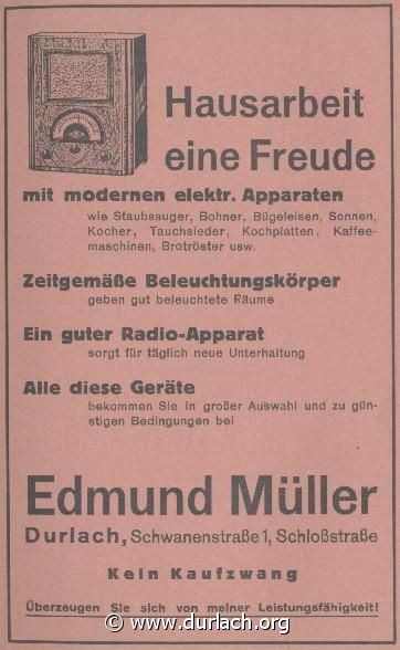 Elektrogeschft Edmund Mller