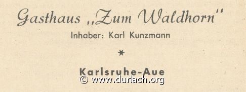 Gasthaus zum Waldhorn 1960