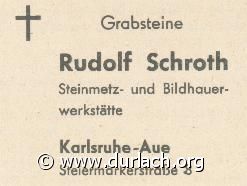 Grabsteine Rudolf Schroth 1960