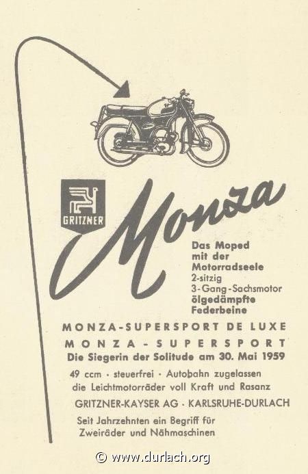 Gritzner Monza 1960