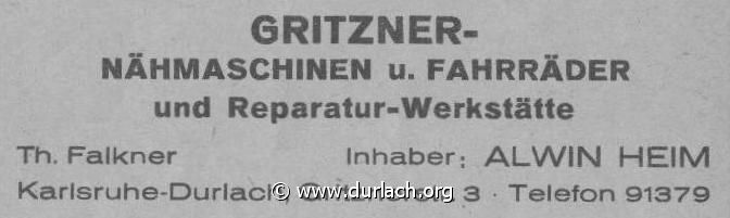 Gritzner Fahrrder Nhmaschinen Alwin Heim